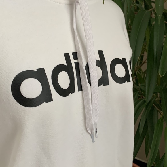 Adidas White Hooded Sweatshirt - Picture 7 of 14